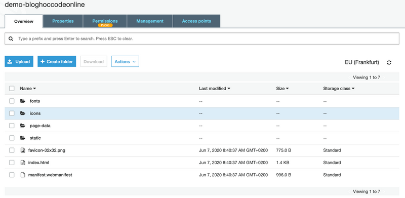 upload public folder